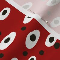 Black-spotted white dots on red by Su_G_©SuSchaefer