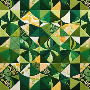 Green quilt