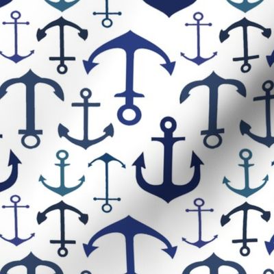  Blue Anchors // Nautical Collection