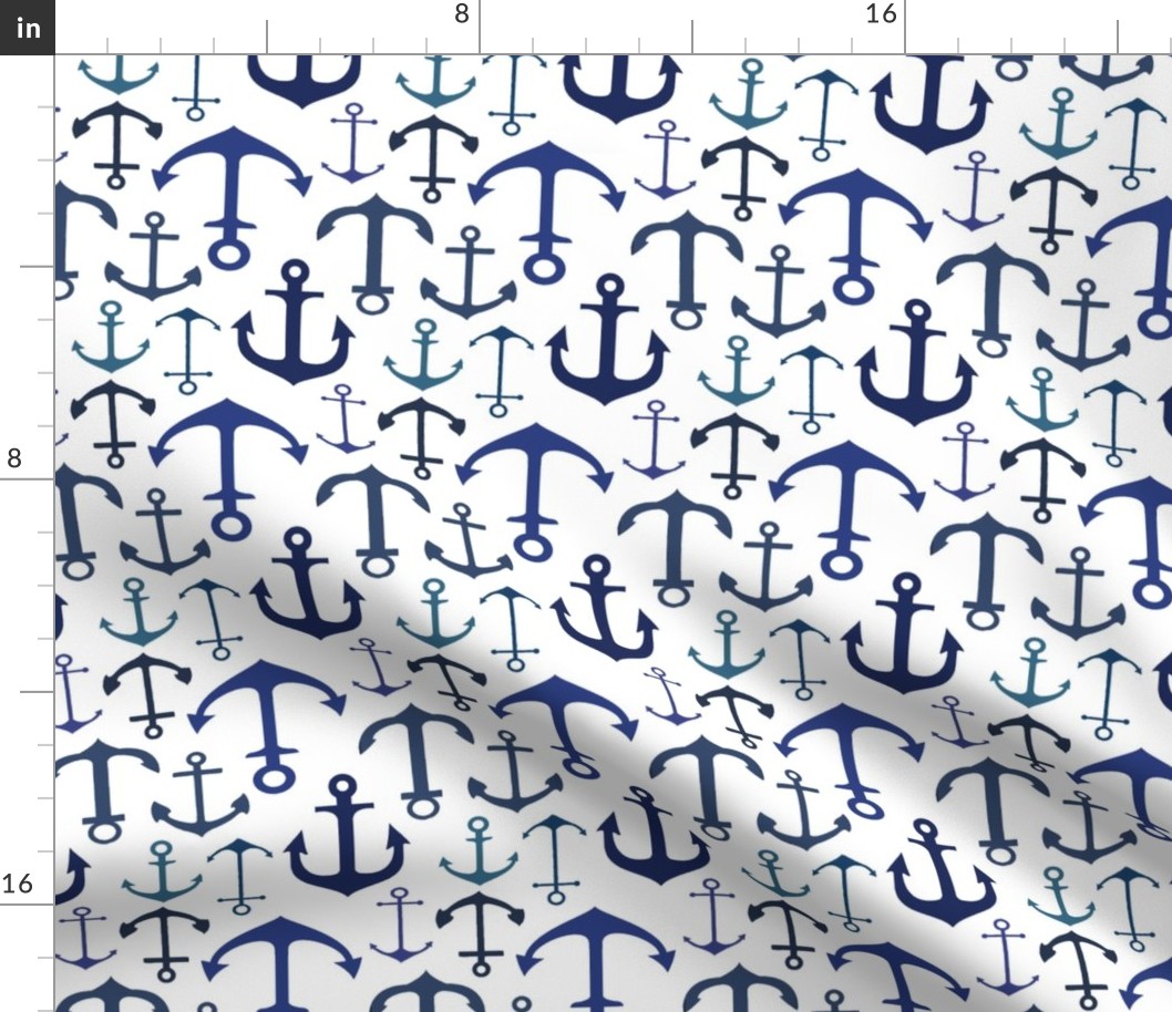  Blue Anchors // Nautical Collection