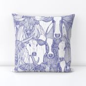 just cattle periwinkle blue white large