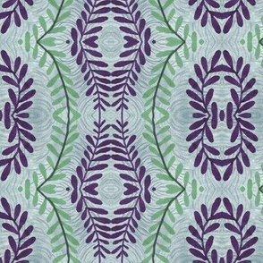 Fancy Fern Leaf Purple Mint 