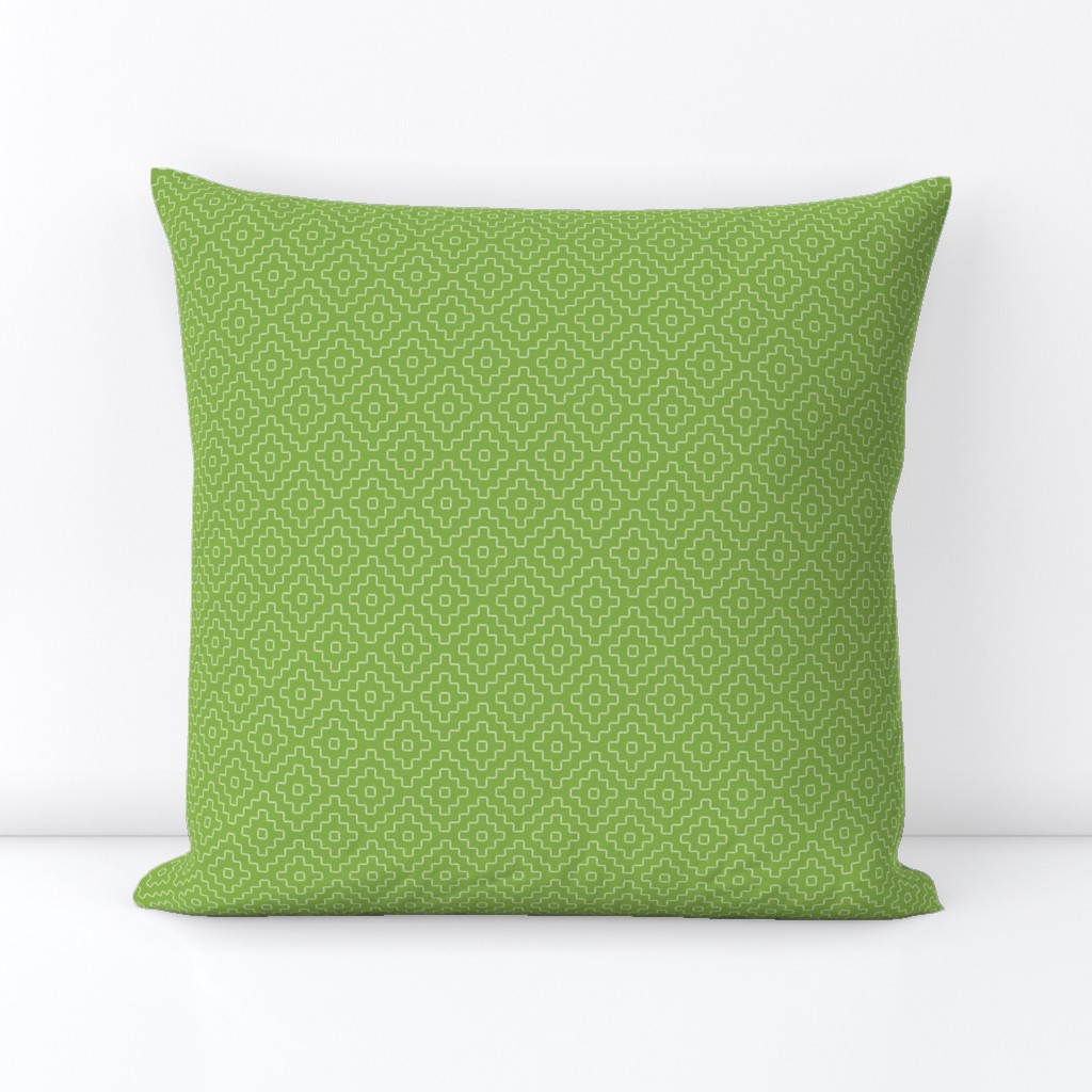 faux sashiko pluses in fresh green