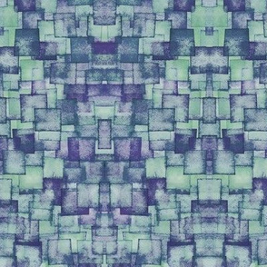 Abstract Watercolor Mint Grape