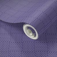 faux sashiko weave in soft purple