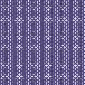 faux sashiko diamonds in soft purple