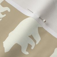 Bear Hike // Ivory on Taupe