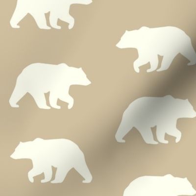 Bear Hike // Ivory on Taupe