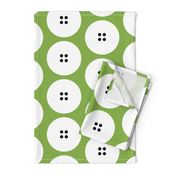 GIANT button polka dots on green by Su_G_©SuSchaefer