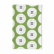 GIANT button polka dots on green by Su_G_©SuSchaefer