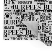 I love burpees white 