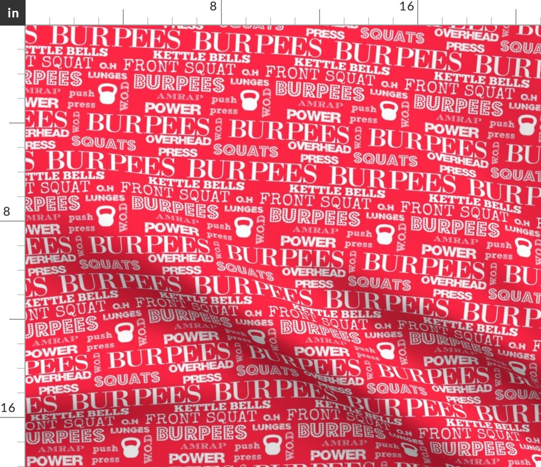 I love burpees red