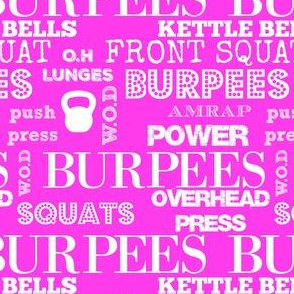 I love burpees pink