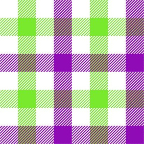 Plaid - Green Magenta