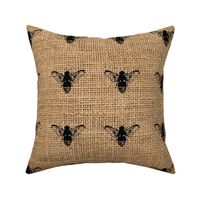 Bees on Burlap