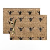 Bees on Burlap