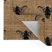 Bees on Burlap