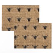 Bees on Burlap