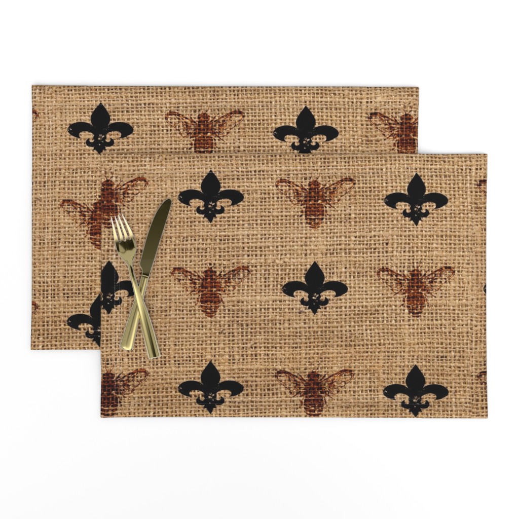 Fleur de Bees Light Bees on Burlap