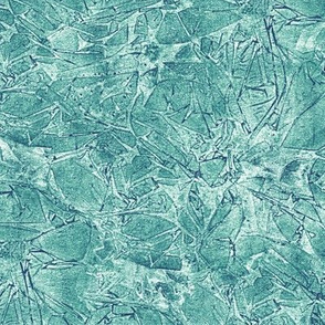 cracked ice in teal