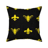 Fleur de Bees Black and Gold