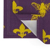 Fleur de Bees Purple and Honey Gold