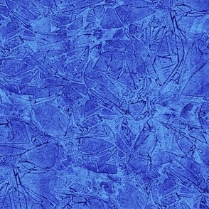 cracked ice in deep blues