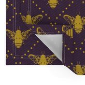 Bees and Dots Purple