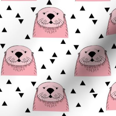 pink otters