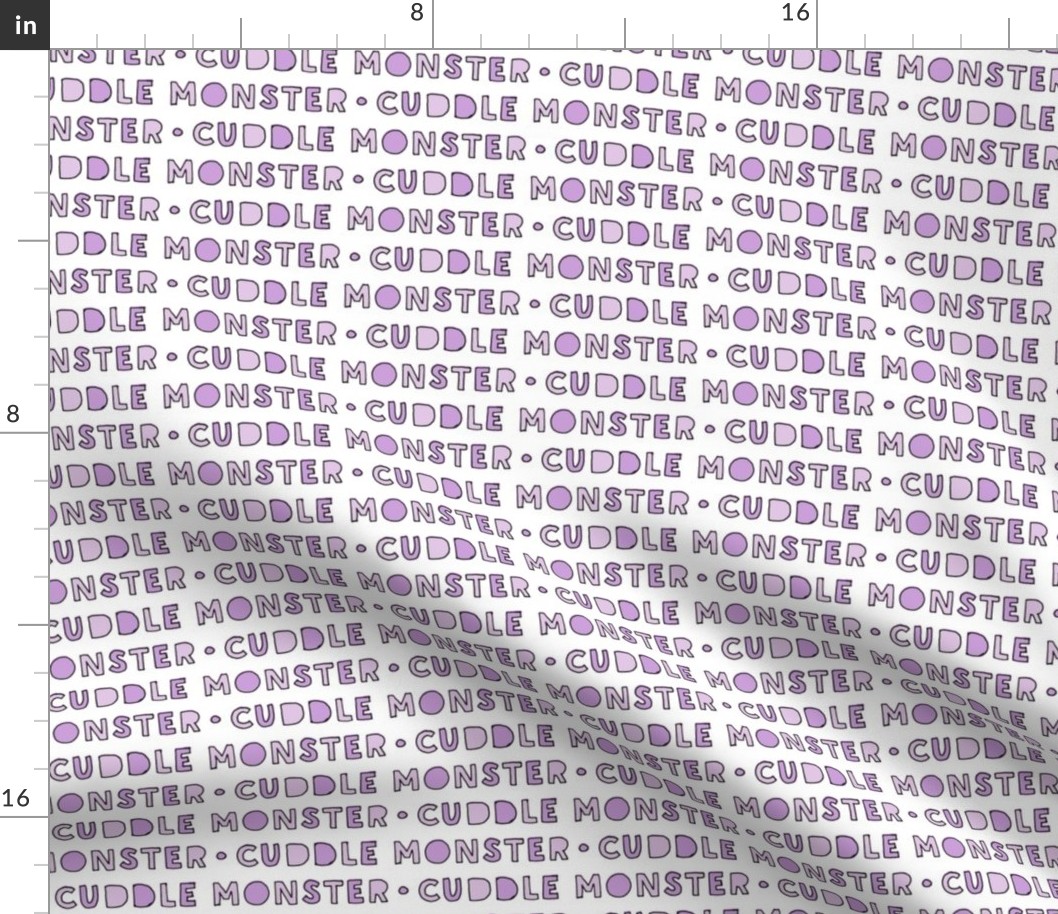 cuddle monster || purple