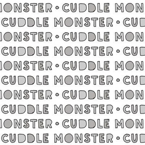 cuddle monster || grey