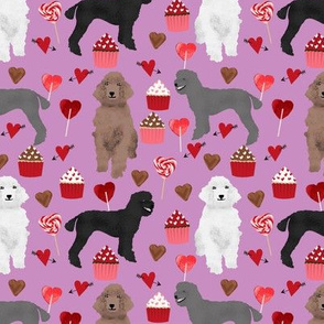 poodles valentines day love fabric cute poodle dog design poodles valentines grey