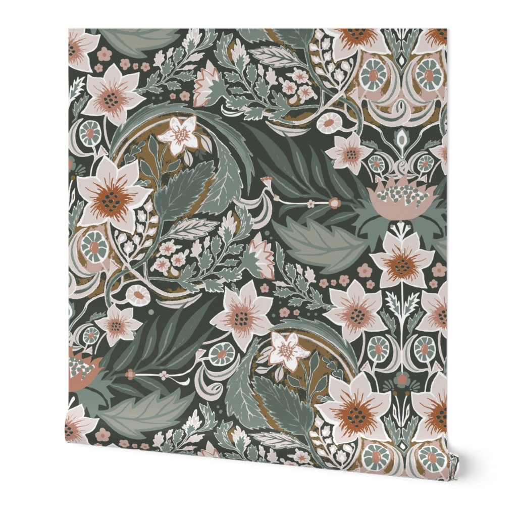 ornatile damask Morris inspired design