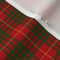 Cameron 1842 clan tartan, 2" red/green, Vestiarium Scoticum