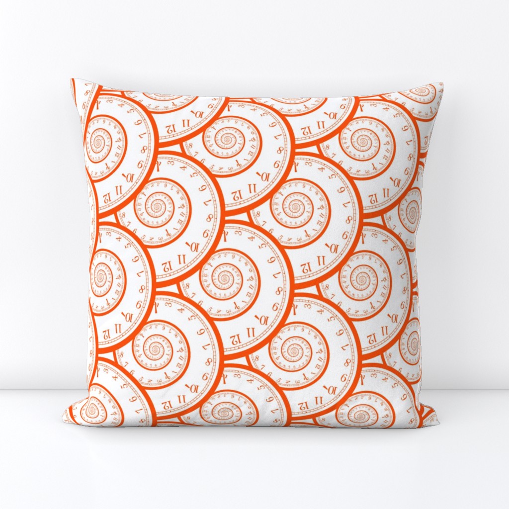caught in a time spiral (orange, 6")