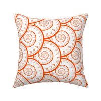 caught in a time spiral (orange, 6")