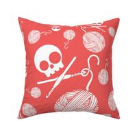 Yarn-Skull-and-Yarn-Toss-Mango-Pink