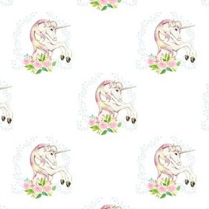 3.5" Sweet Floral Unicorn - Large Spacing 