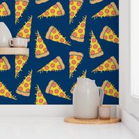 pizza // navy pizza junk food fabric kids junks food fabrics andrea lauren