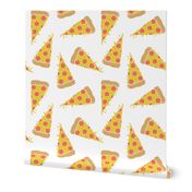 pizza // pizzas small white background fabric junk food food fabric