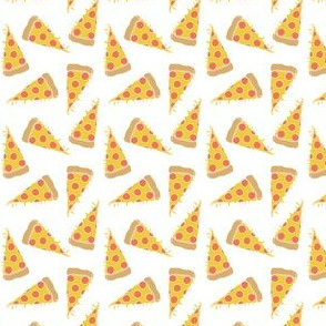 pizza // pizzas small white background fabric junk food food fabric