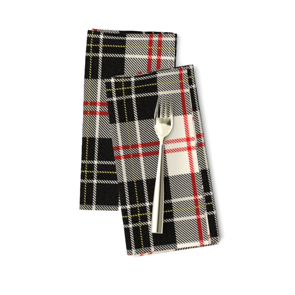 MacPherson Tartan ~ Classic ~ Aristorat, Libertine, Black on Cosmic Latte 