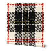 MacPherson Tartan ~ Classic ~ Aristorat, Libertine, Black on Cosmic Latte 