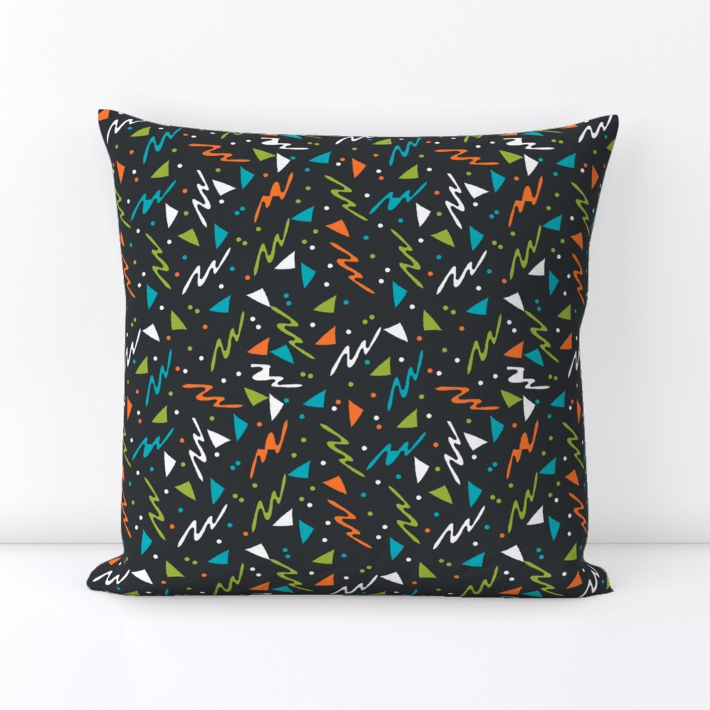 90s // space alien squiggles abstract shapes rad retro fabrics 90s 80s design