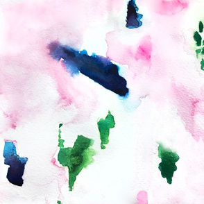 Abstract Watercolor Washout 