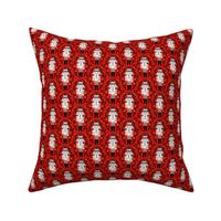 nutcracker christmas //red and black fabrics folk design xmas holiday fabrics