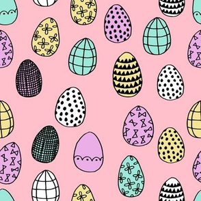 easter eggs // pastel egg fabric easter rabbit bunnies fabric spring pastels fabric
