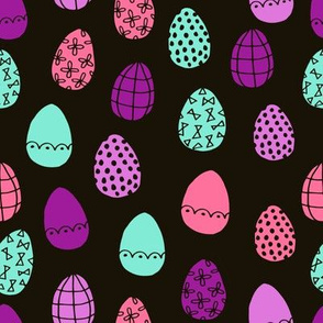 easter eggs // bright easter fabric easter eggs design pastel brights fabrics
