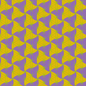 Trinity Pattern Purple Yellow 