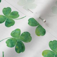 shamrock toss || watercolor white